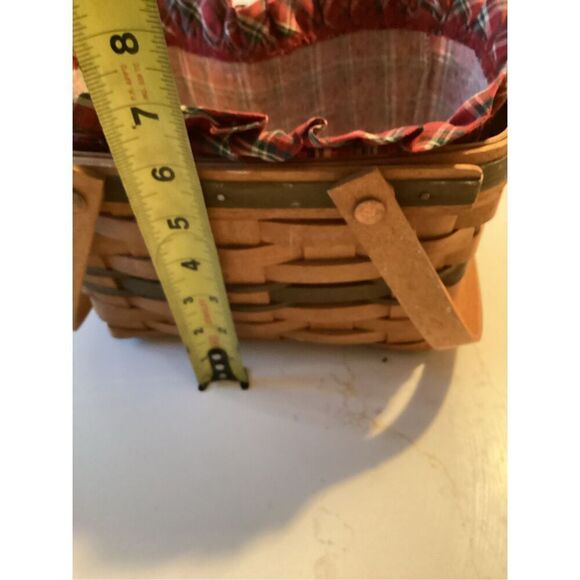 Longaberger 1992 Christmas Collection Season Greetings Basket with Insert Liner - Picture 10 of 10